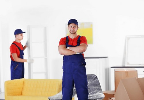 House removal team planning a move in Hillingdon