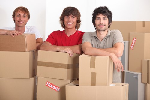 Careful furniture handling during a house removal in Hillingdon