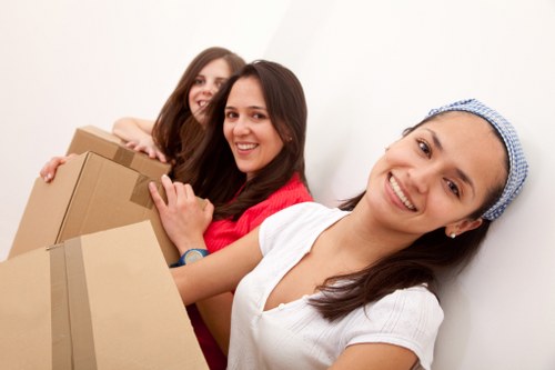 Commercial removals team handling office relocation in Hillingdon