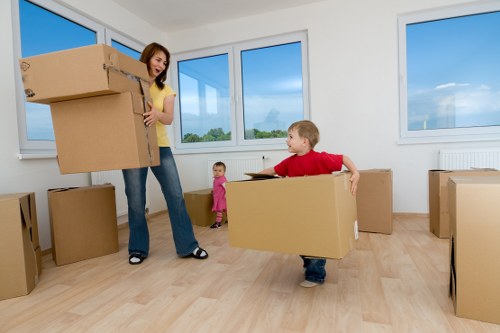 Professional movers loading a van for a Hillingdon relocation