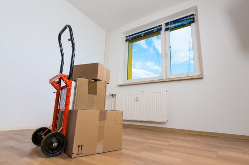 Packing and loading items into a removals van in Hillingdon