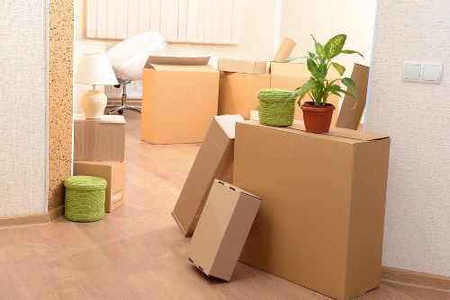 Furniture and boxes being prepared for a move in Hillingdon